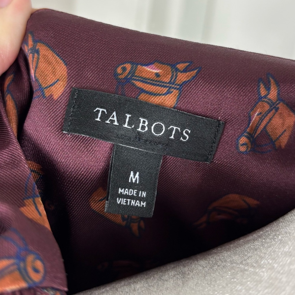 Talbots Equestrian Blouse‎ Size M - Picture 5 of 6